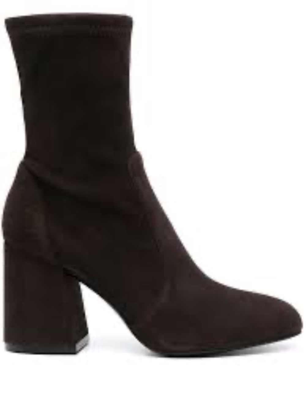 NWOT Stuart Weitzman FLAREBLOCK 85 Suede Stretch Bootie Gray color size 7.5